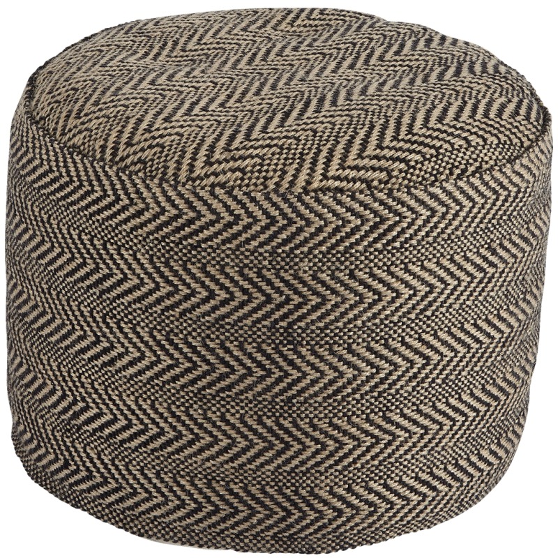 Chevron Pouf