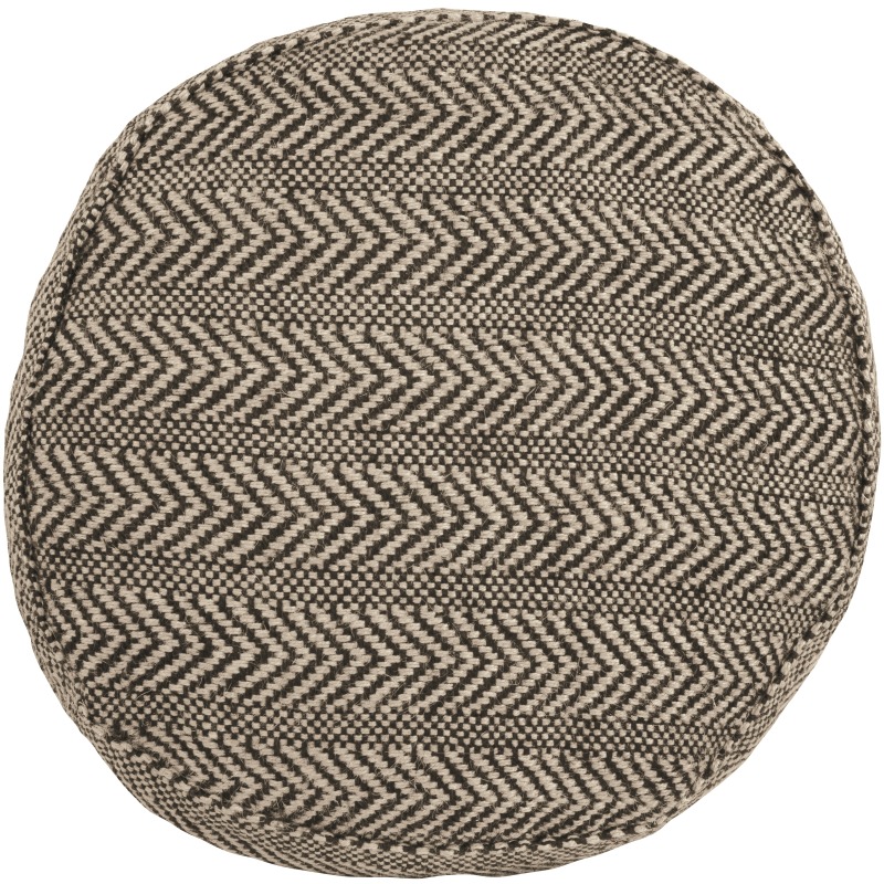Chevron Pouf