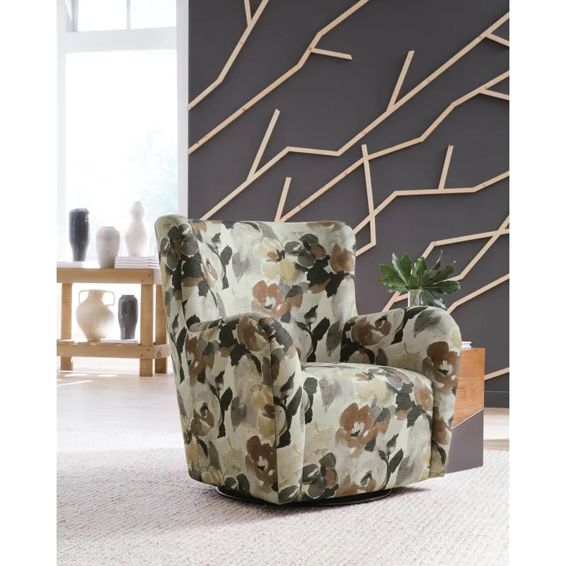 Rowenburg Swivel Glider Accent Chair