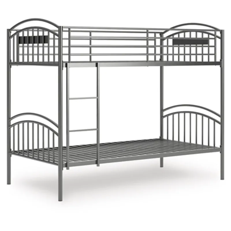 Lanceburg Twin over Twin Bunk Bed with Ladder