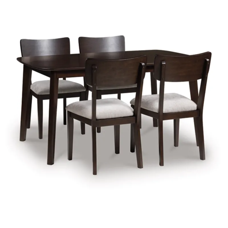 Dantenton Dining Table and 4 Chairs (Set of 5)