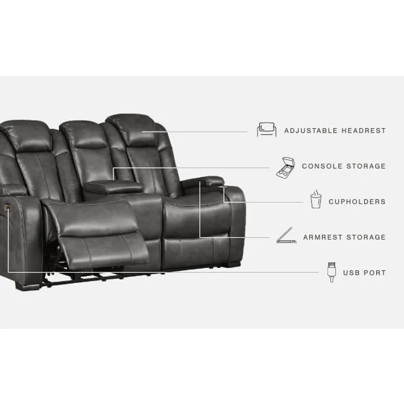 Turbulance Power Reclining Loveseat