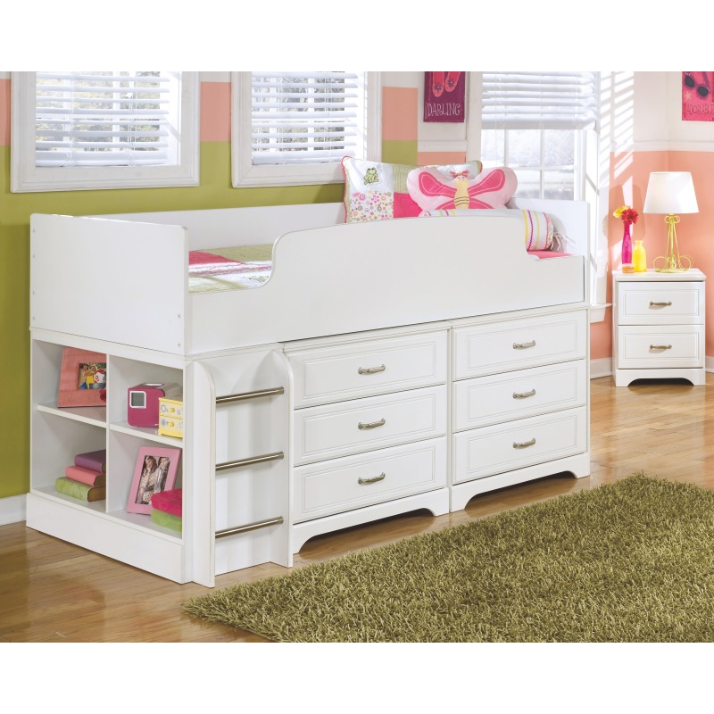 Lulu Twin Loft Bed With 6 Drawer Storage B102b18 Gustafson S