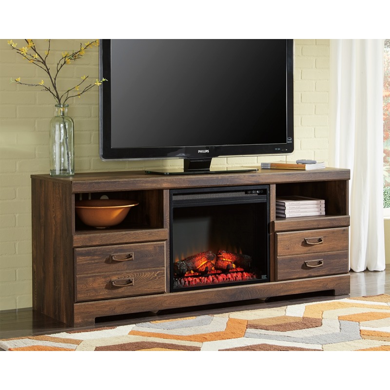 Quinden 64 Tv Stand With Fireplace By Signature Design Ashley Quinden 64