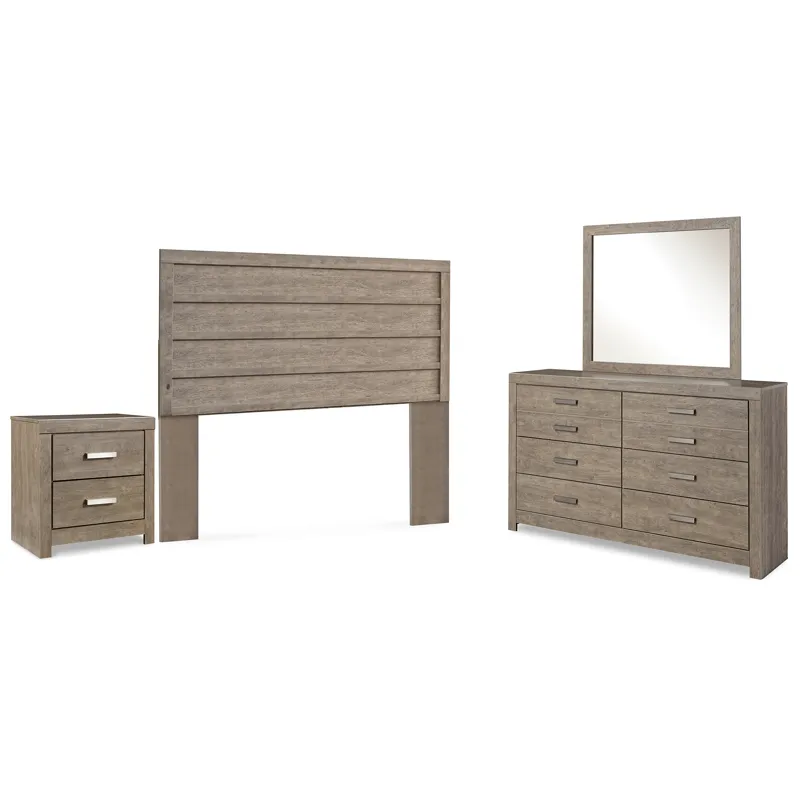 Culverbach Queen Panel Headboard, Dresser, Mirror and Nightstand