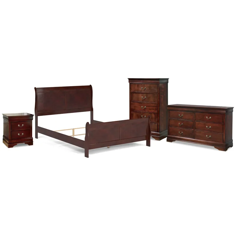 Alisdair Queen Sleigh Bed, Dresser, Mirror, 2 Chests and 2 Nightstands