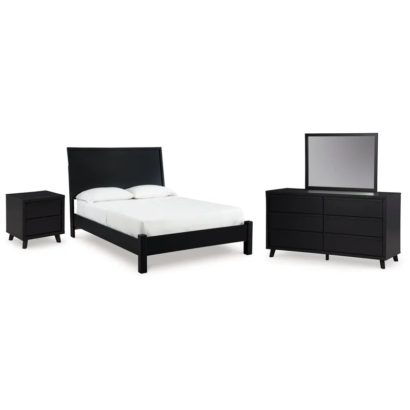 Danziar Queen Panel Bed, Dresser and Mirror