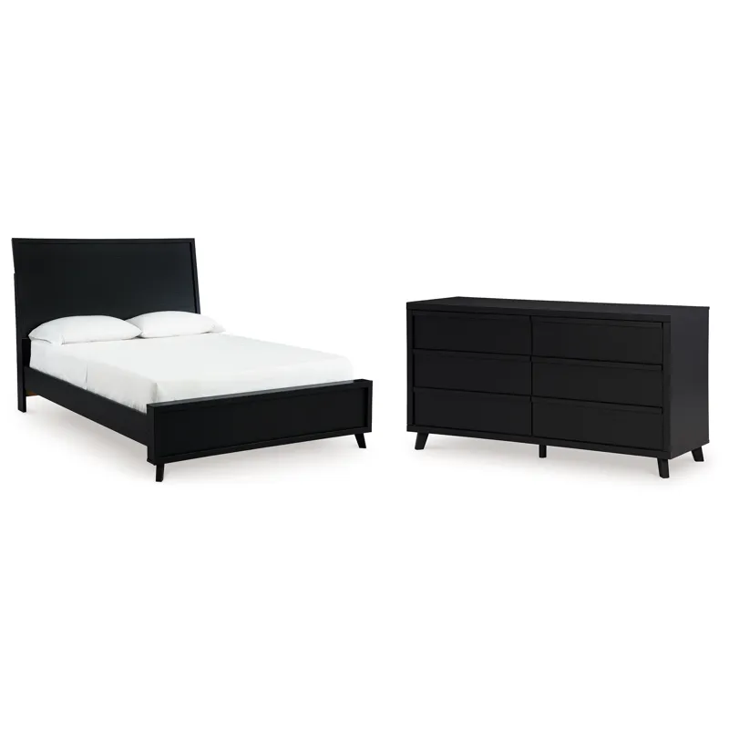Danziar Queen Panel Bed and Dresser