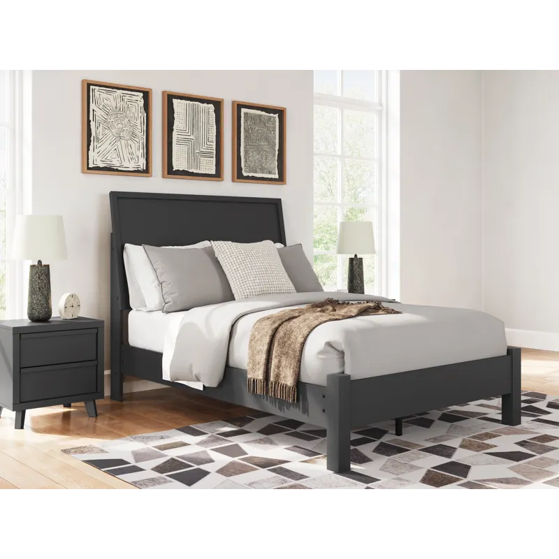 Danziar Full Panel Bed, Dresser and Mirror