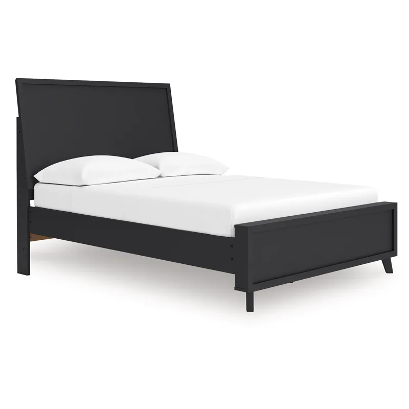 Danziar Full Panel Platform Bed, Dresser and Mirror