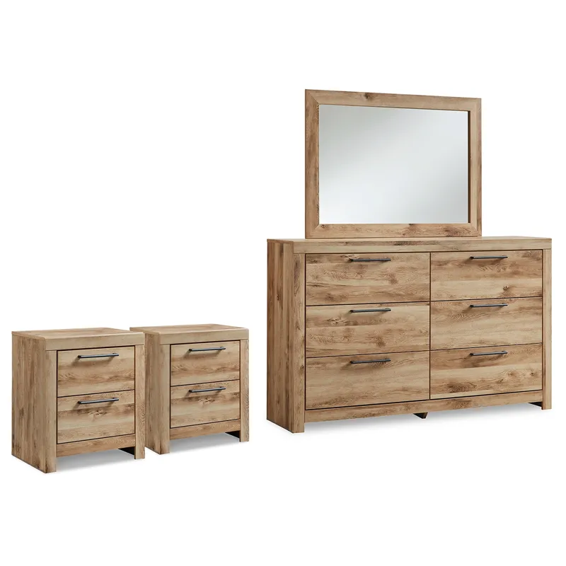 Hyanna Dresser, Mirror and 2 Nightstands