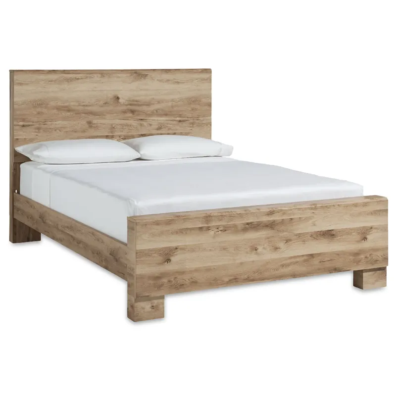Hyanna King Panel Bed, Dresser, Mirror and 2 Nightstands