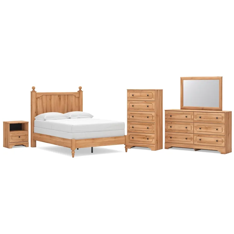 Aleaport Full Panel Bed, Dresser, Mirror, Chest and Nightstand