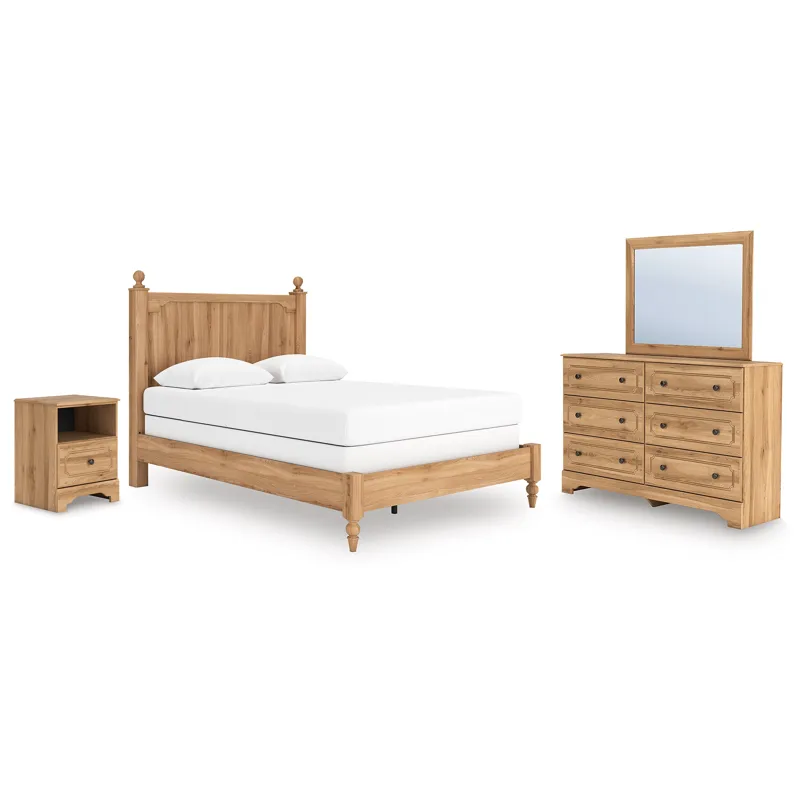 Aleaport Queen Panel Bed, Dresser, Mirror and Nightstand