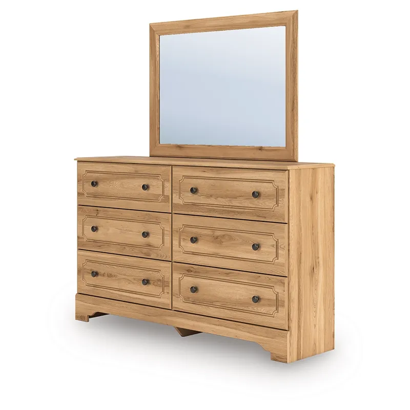 Aleaport King Panel Bed, Dresser, Mirror and Nightstand