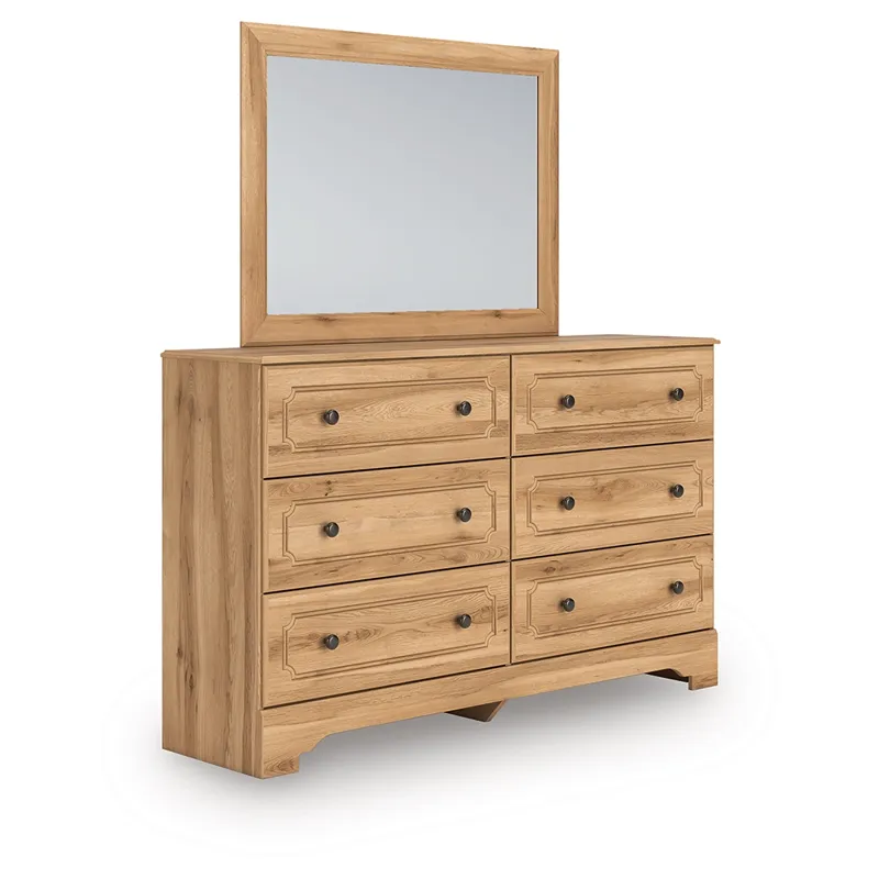Aleaport King Panel Bed, Dresser, Mirror and Nightstand