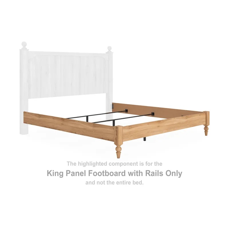 Aleaport King Panel Footboard with Rails