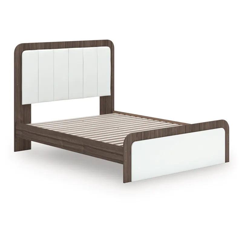 Kendanport Queen Upholstered Bed, Dresser, Mirror and Nightstand