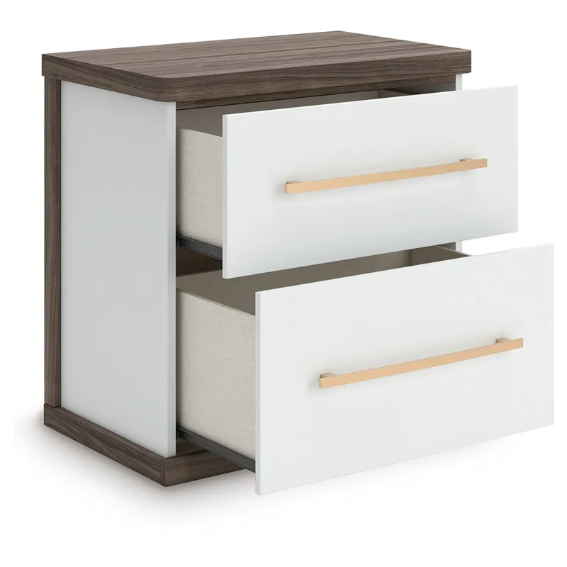 Kendanport Queen Upholstered Bed, Dresser, Mirror and Nightstand