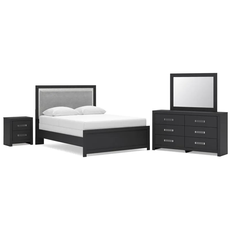 Maeling Queen Panel Bed, Dresser, Mirror and Nightstand