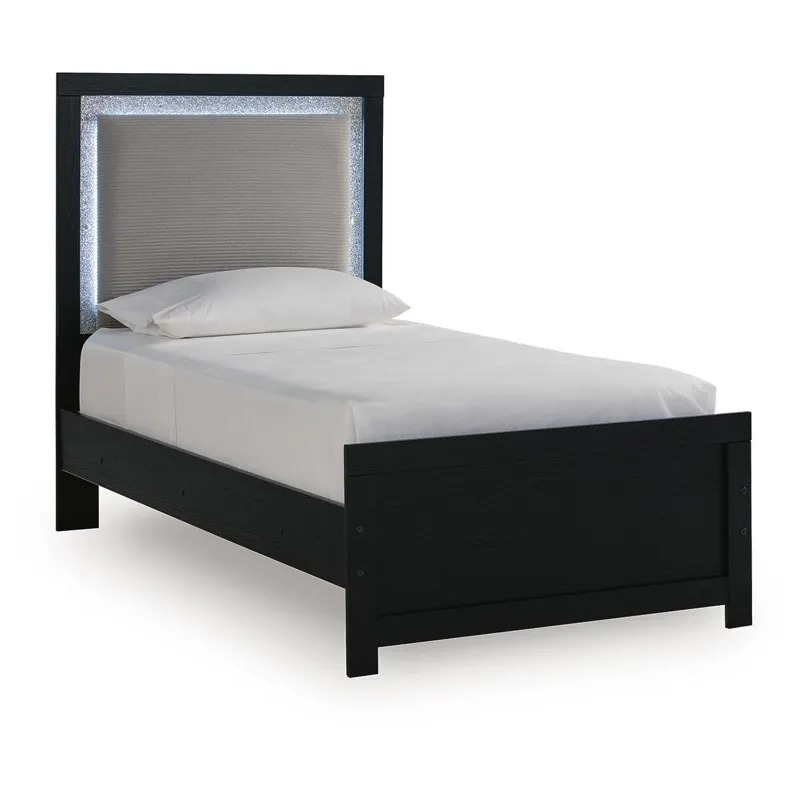 Maeling Twin Upholstered Panel Bed