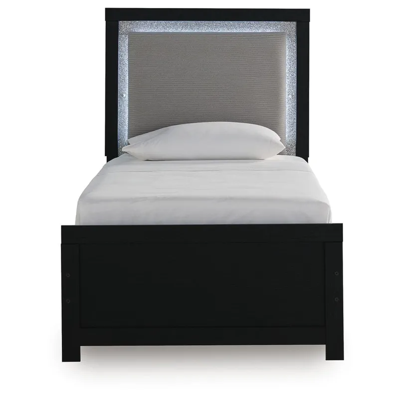 Maeling Twin Upholstered Panel Bed