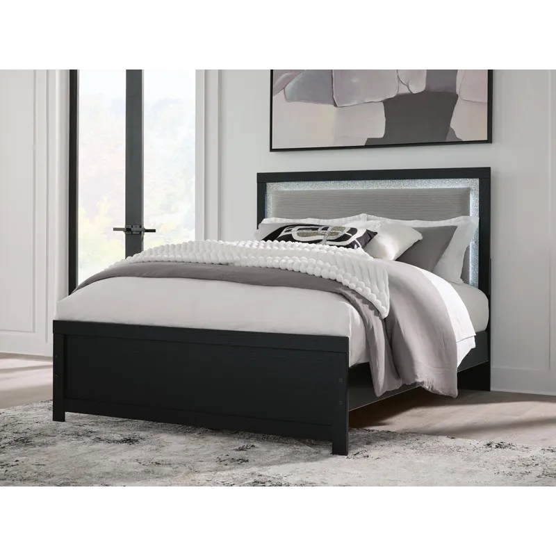 Maeling Queen Upholstered Panel Bed