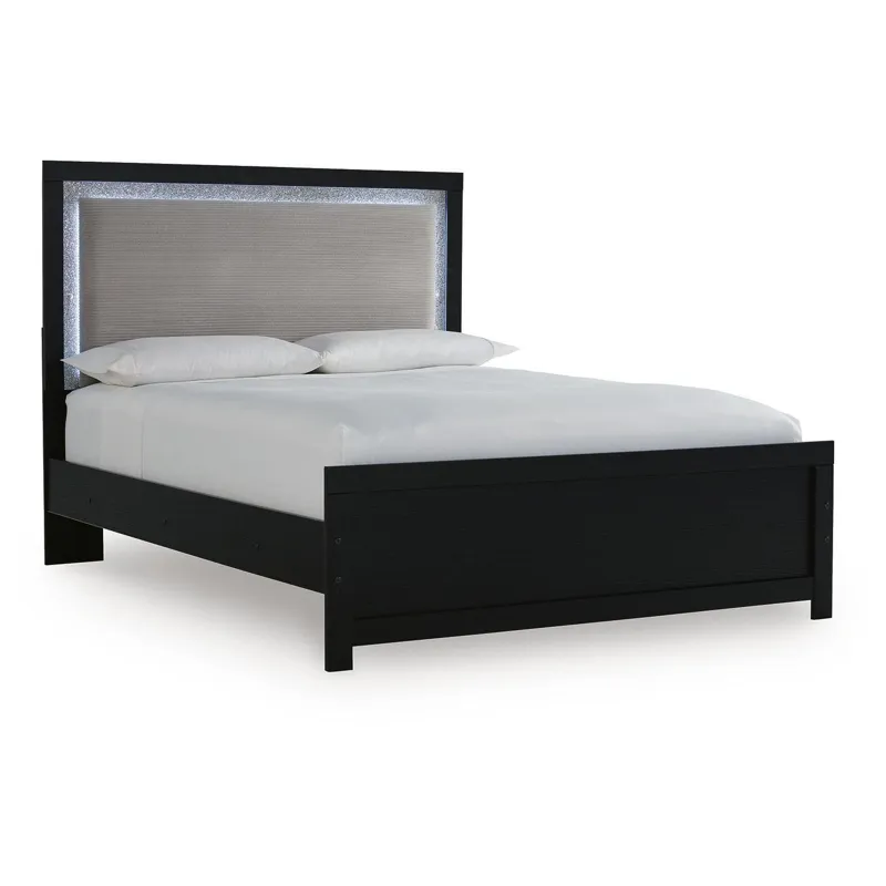 Maeling Queen Upholstered Panel Bed