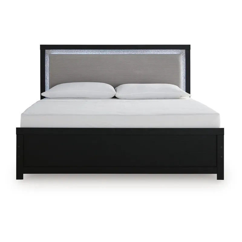 Maeling King Upholstered Panel Bed