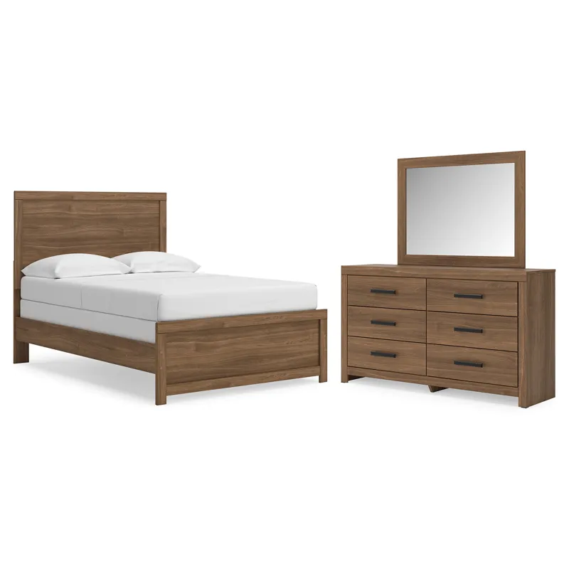 Broachmyn Full Panel Bed, Dresser and Mirror
