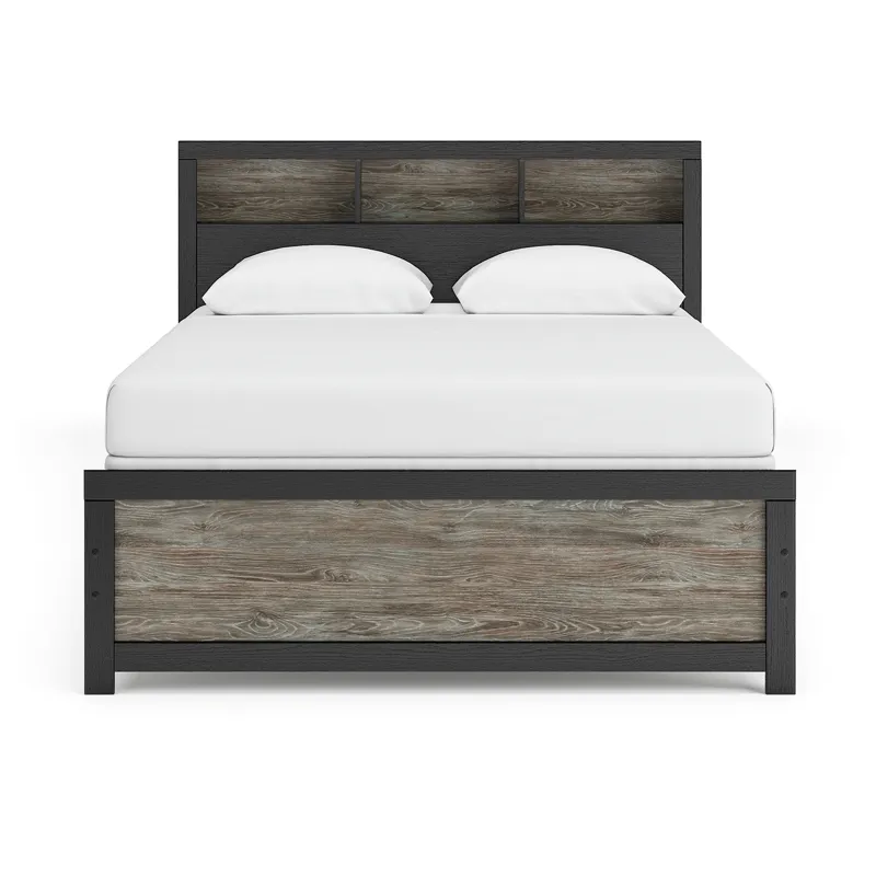 Broachmyn Queen Bookcase Panel Bed