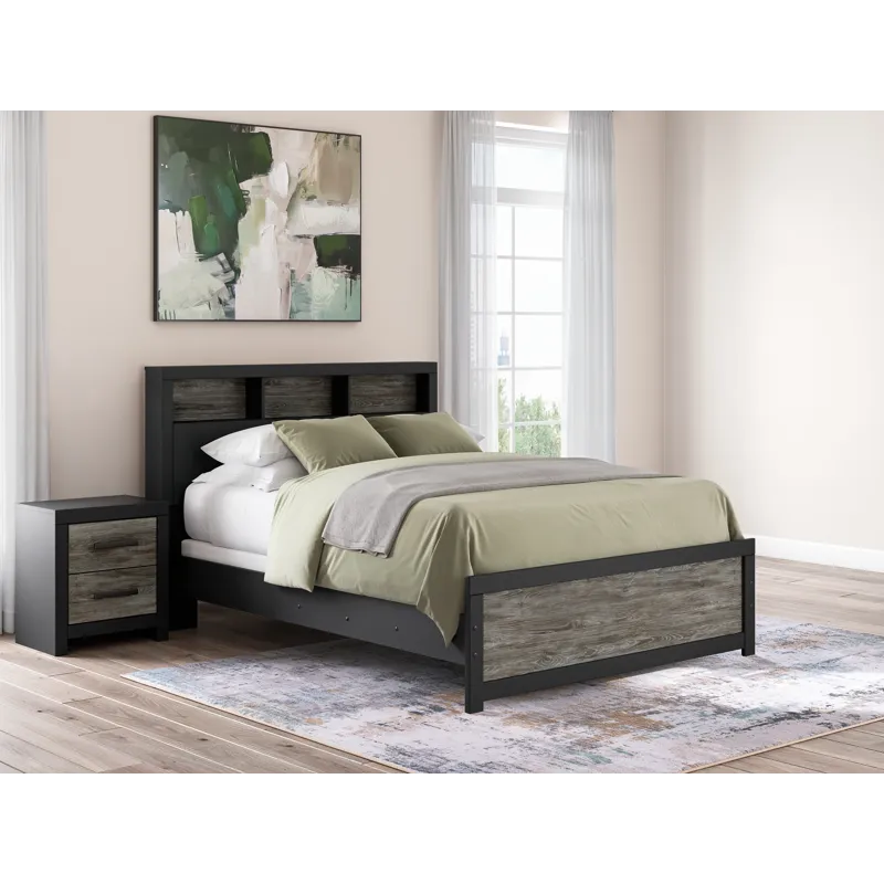 Broachmyn Queen Bookcase Panel Bed