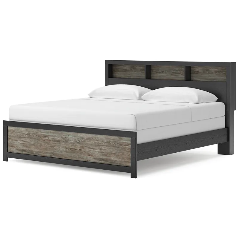 Broachmyn King Bookcase Panel Bed