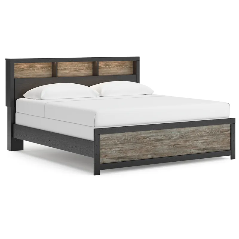 Broachmyn King Bookcase Panel Bed