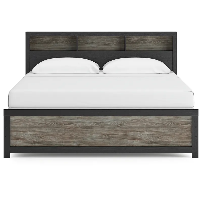 Broachmyn King Bookcase Panel Bed