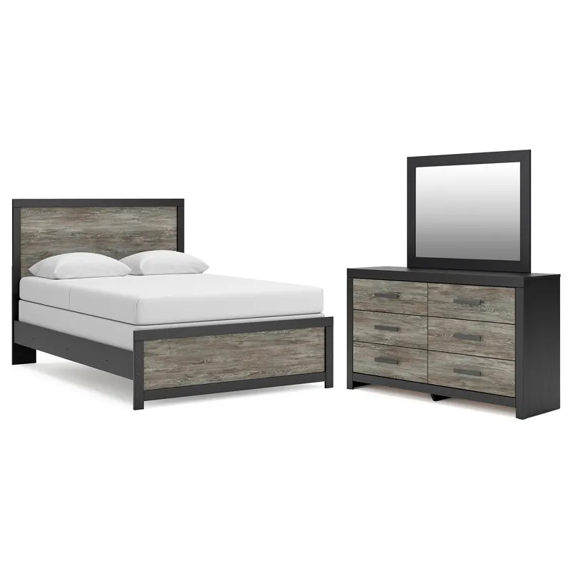 Broachmyn Queen Panel Bed, Dresser and Mirror