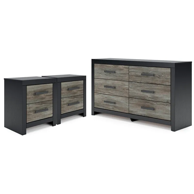 Broachmyn Dresser and 2 Nightstands