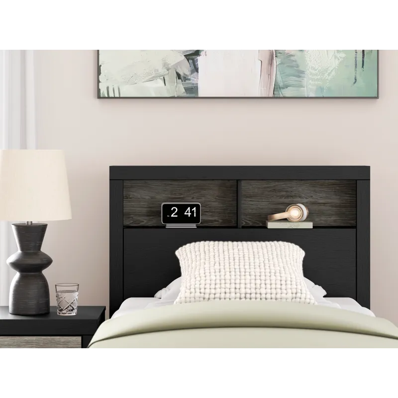 Broachmyn Twin Bookcase Bed, Dresser and Mirror