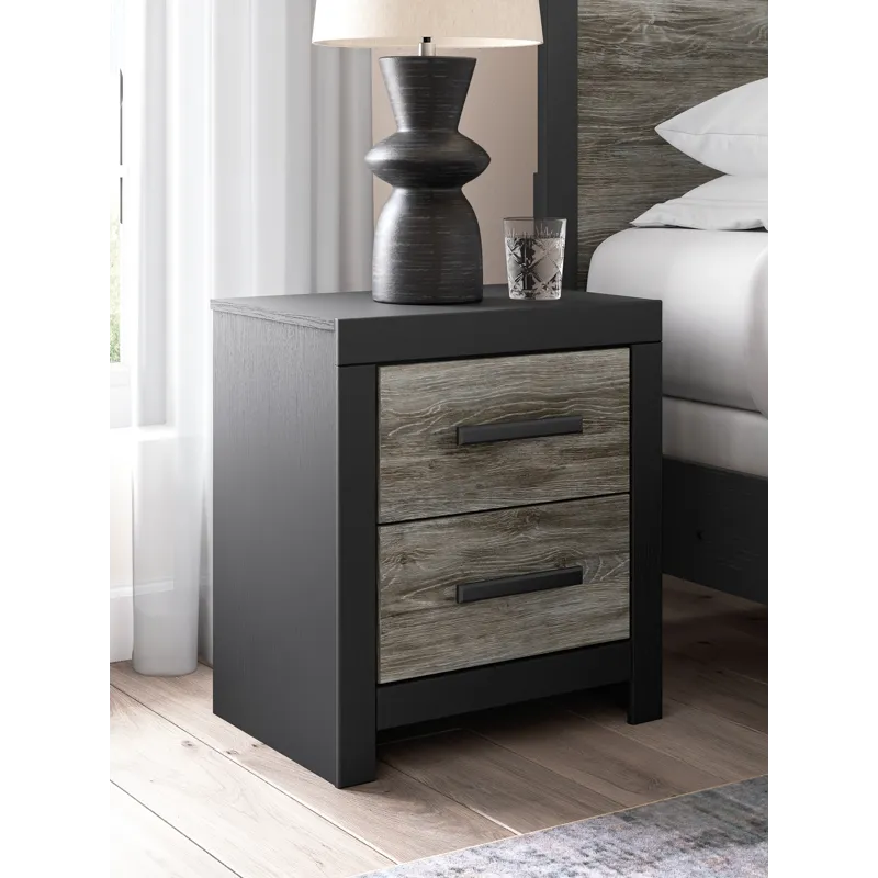 Broachmyn Queen Bookcase Panel Bed, Dresser and Nightstand