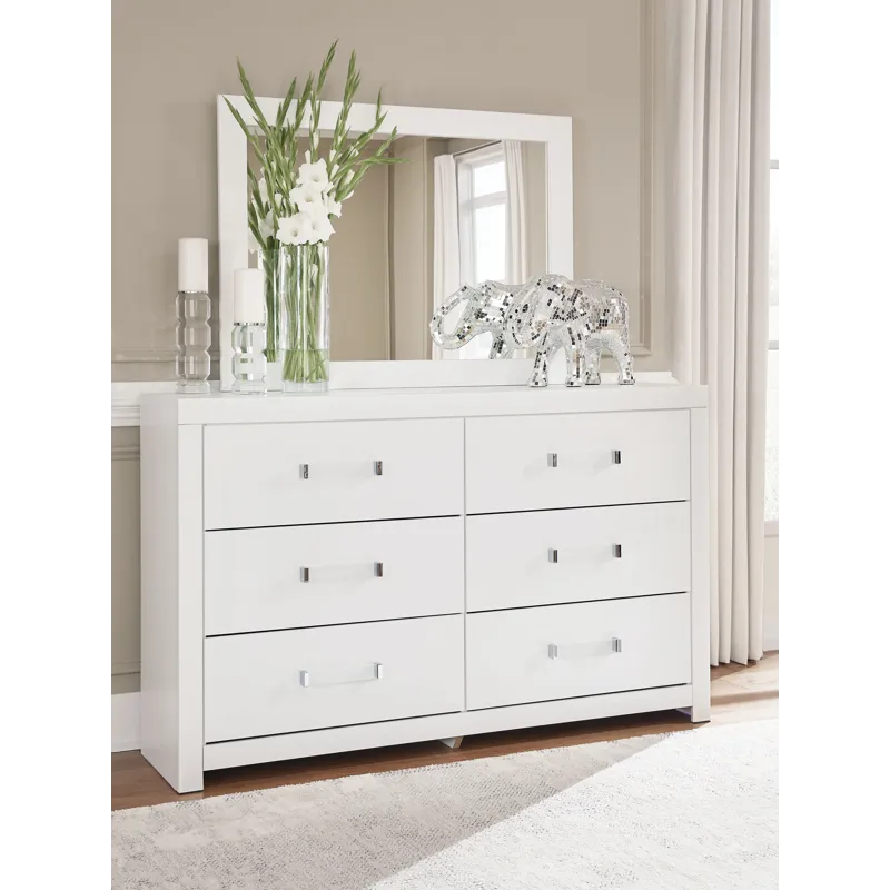 Maeling Dresser and Mirror