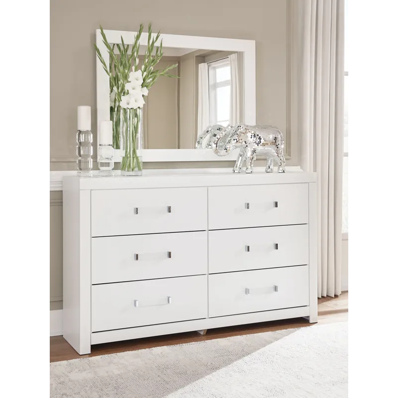 Maeling Dresser and Mirror