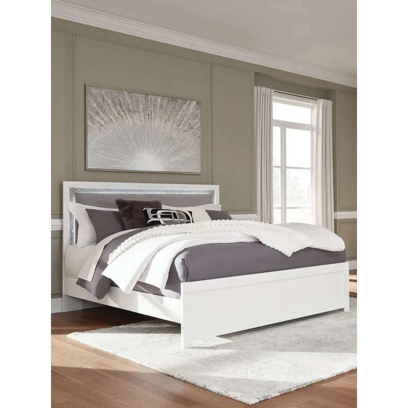 Maeling King Upholstered Panel Bed