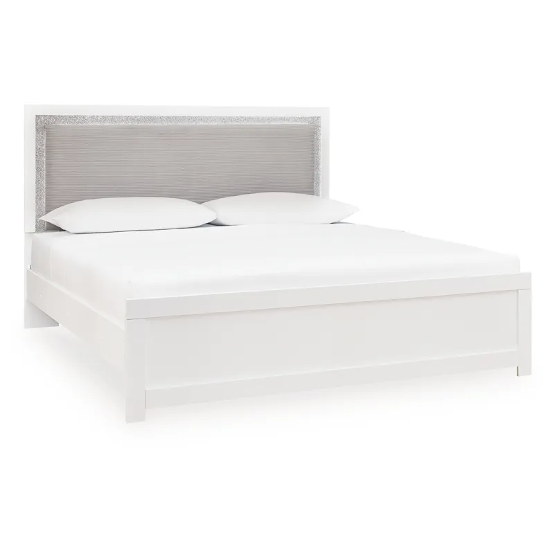 Maeling King Upholstered Panel Bed