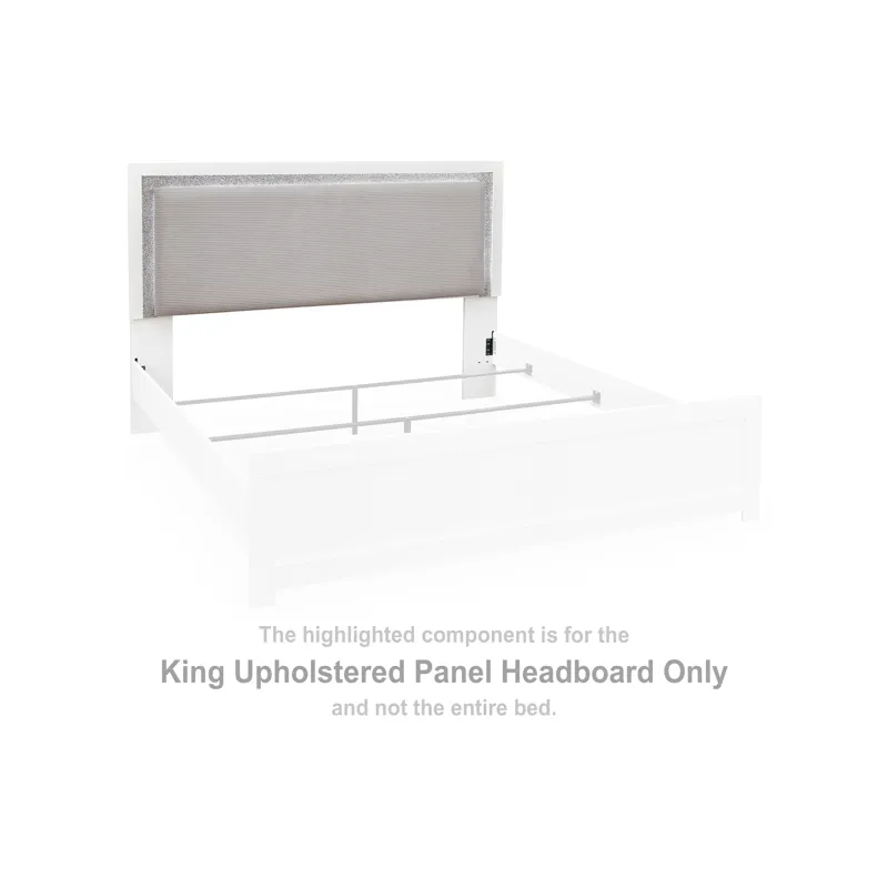 Maeling King Upholstered Panel Headboard