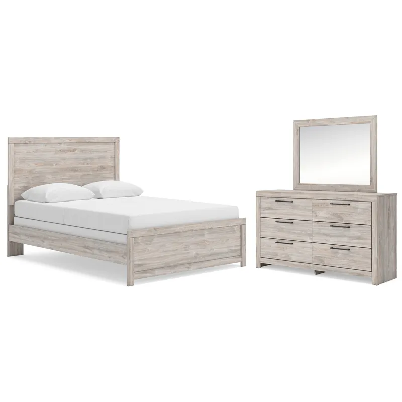 Broachmyn Queen Panel Bed, Dresser and Mirror