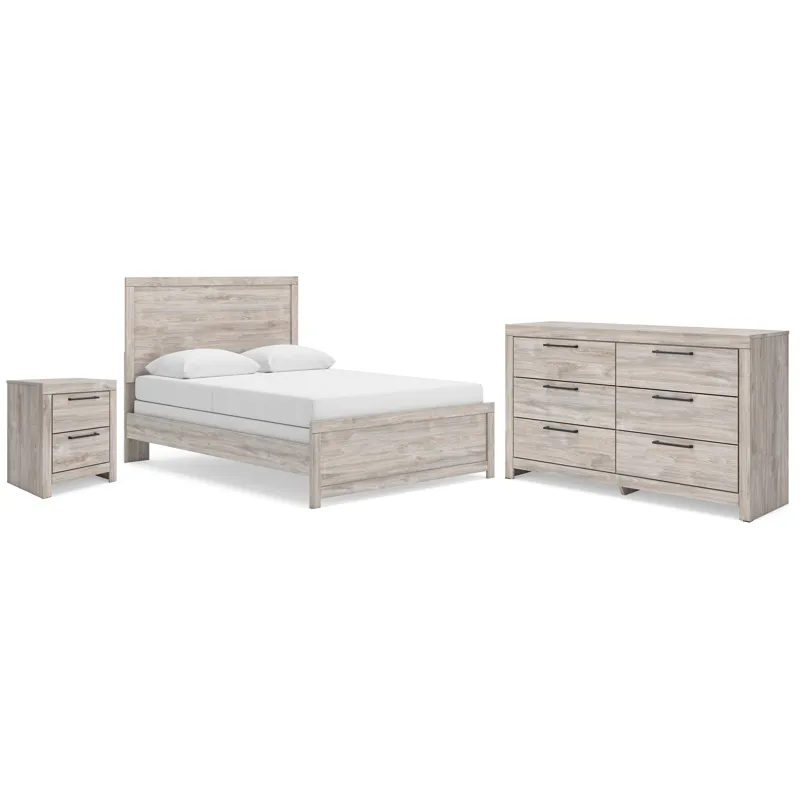 Jonnifer Queen Panel Bed, Dresser and Nightstand