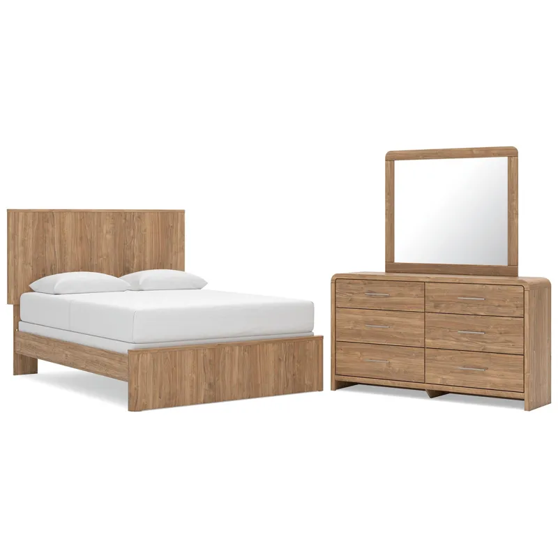 Gramburg Queen Panel Bed, Dresser and Mirror