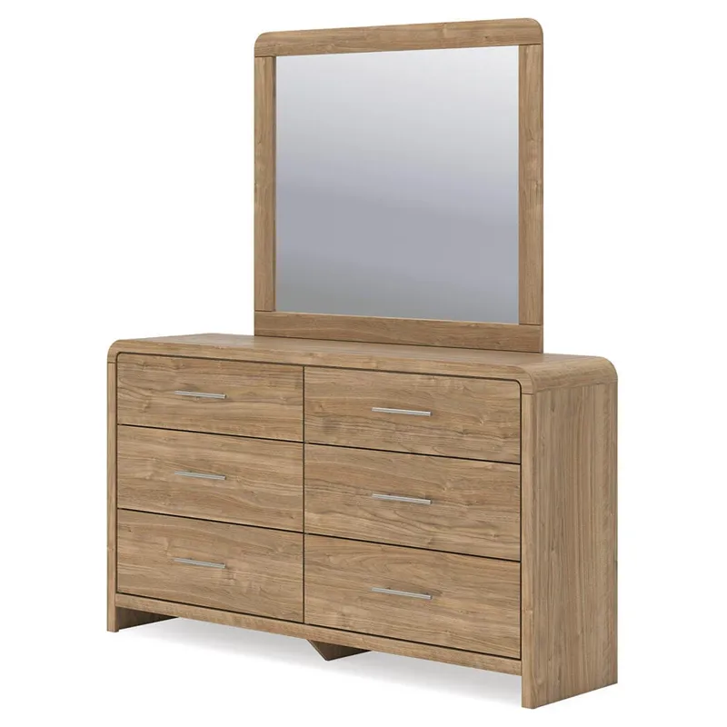 Gramburg Queen Panel Bed, Dresser and Mirror
