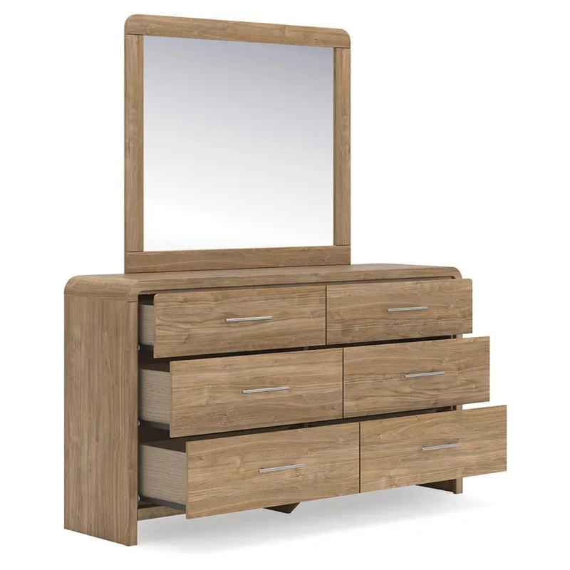 Gramburg Queen Panel Bed, Dresser and Mirror