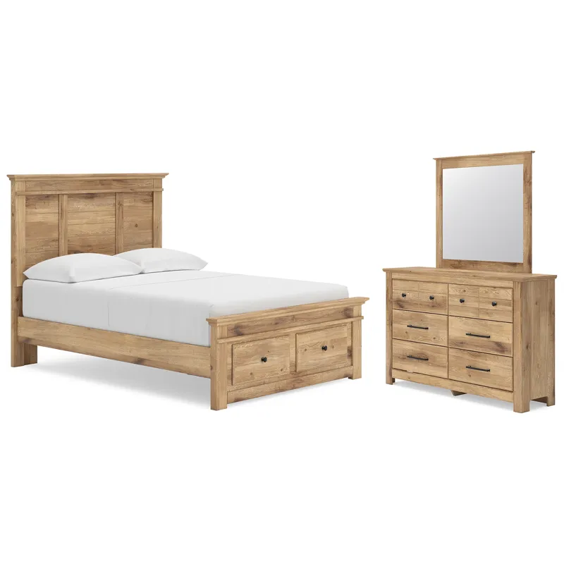 Fenderport Full Panel Storage Bed, Dresser and Mirror